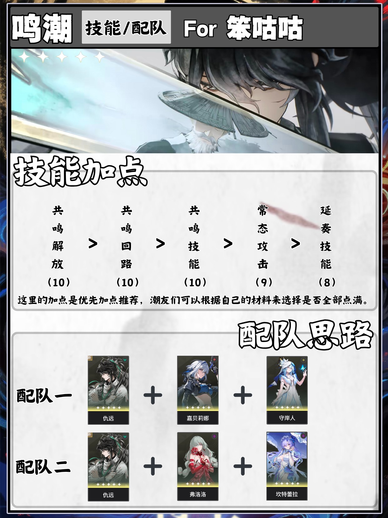 鸣潮2.7版本仇远培养攻略图文分享2