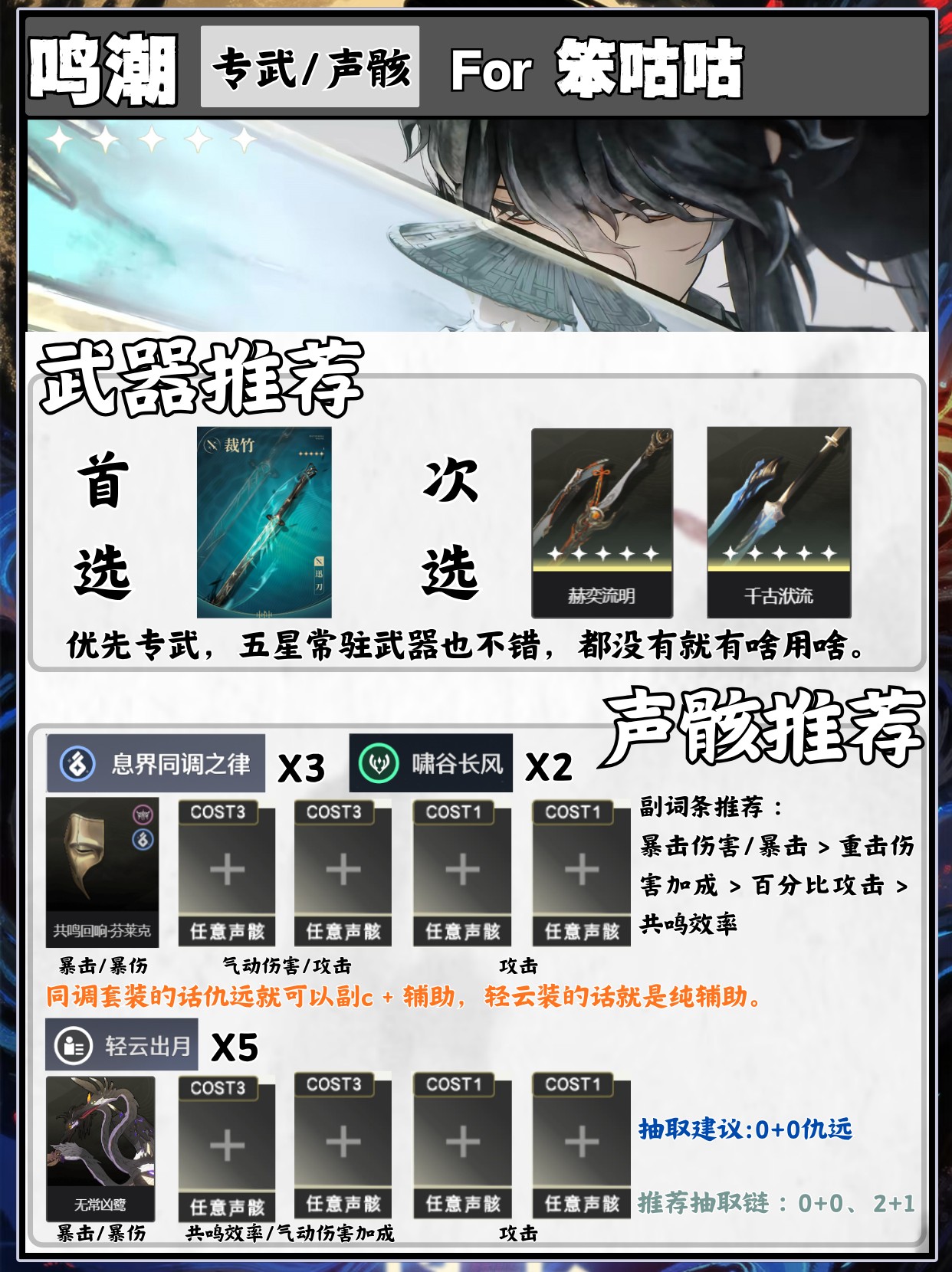 鸣潮2.7版本仇远培养攻略图文分享1