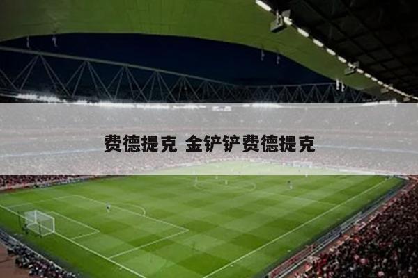 费德提克 金铲铲费德提克