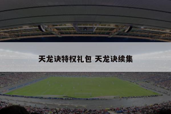 天龙诀特权礼包 天龙诀续集