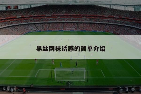 黑丝网袜诱惑的简单介绍