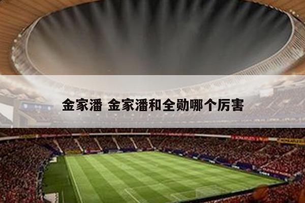 金家潘 金家潘和全勋哪个厉害