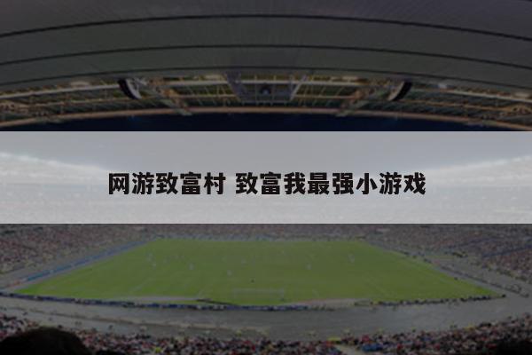 网游致富村 致富我最强小游戏